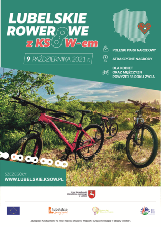 Plakat Lubelskie rowerowe z KSOW-em - 9 oaździernika 2021